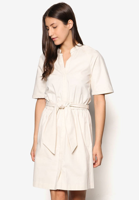 White Velvet Dress