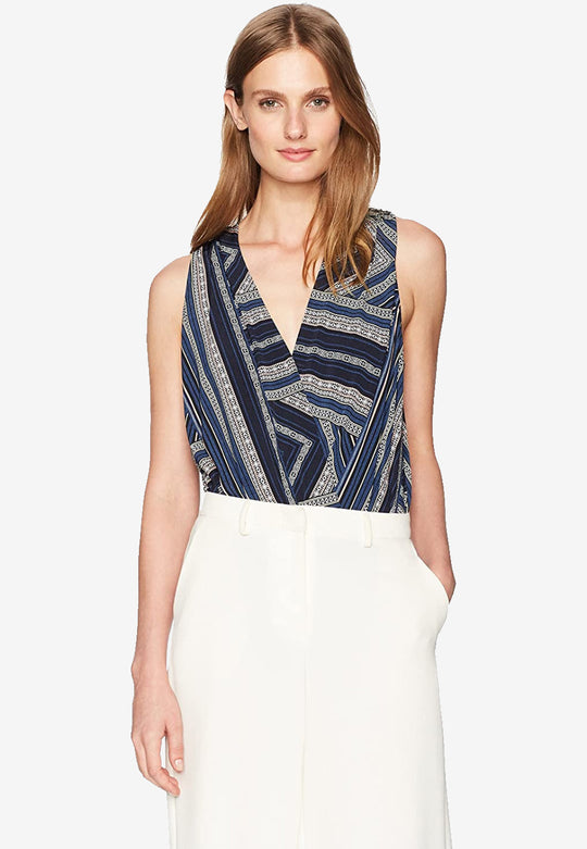 Dark Navy V-Neck Bodysuit