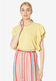 Ruffle Crewneck T-Shirt