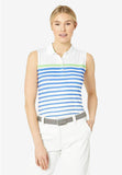 Variegated Striped Printed Polo