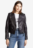 Sleek Leather Moto Vest