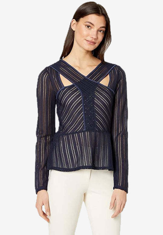 Cat Striped Lace Bodysuit