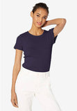 Ribbed Crewneck T-Shirt