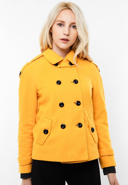 Yellow Pure Cotton Coat