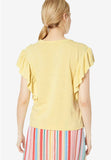 Ruffle Crewneck T-Shirt