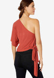 Shoulder Tie Front Bodysuit