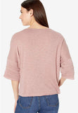 Ruffle Sleeve Crewneck T-Shirt
