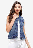 Denim Jean Sleeveless Vest