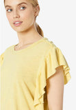 Ruffle Crewneck T-Shirt