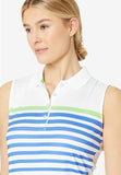 Variegated Striped Printed Polo