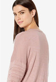 Ruffle Sleeve Crewneck T-Shirt